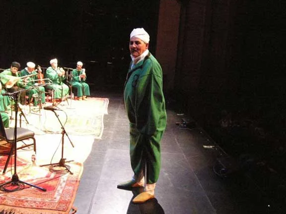 Mokhtar Jaghdal dancing live with The Master Musicians of Jajouka at Royce Hall