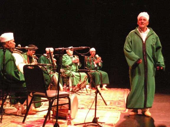 Mokhtar Jaghdal dancing live with The Master Musicians of Jajouka at Royce Hall