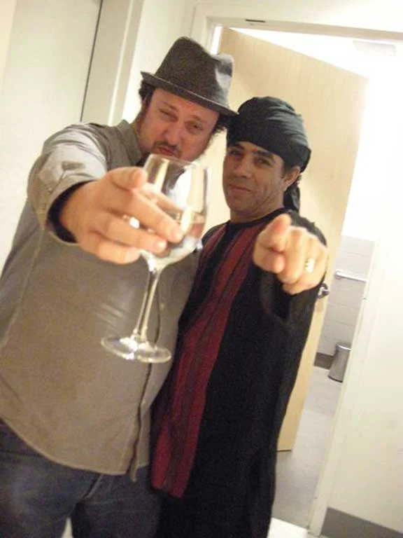 Dub Gabriel and Bachir Attar backstage at Yoshi's