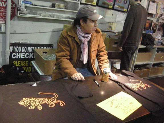 Bachir Attar at record signing, Amoeba Music