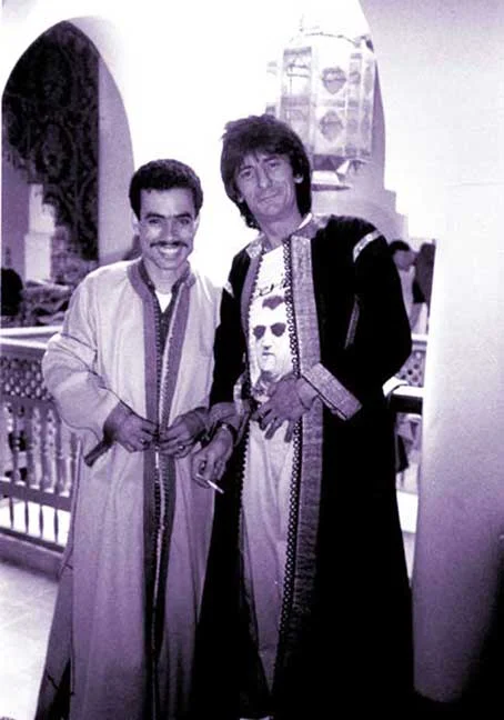 Bachir Attar and Ron Wood