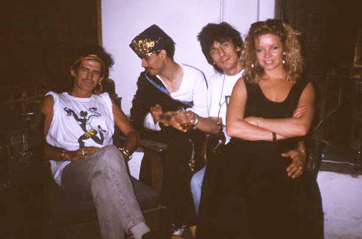Keith Richards, Bachir Attar, Ron Wood, friend