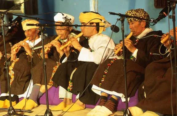 The Master Musicians of Jajouka with Bachir Attar recording a 'lira' piece