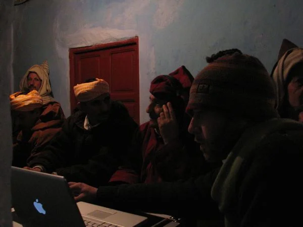 The Master Musicians of Jajouka, listening to recordings