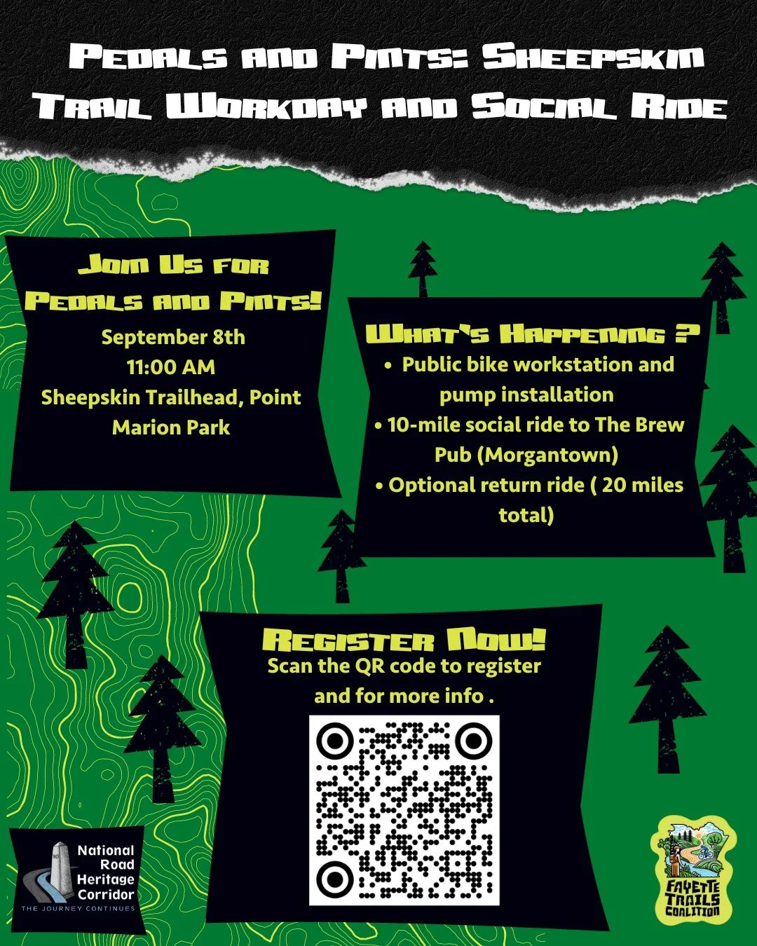Pedals and Pints: Trails Workday and Social Ride