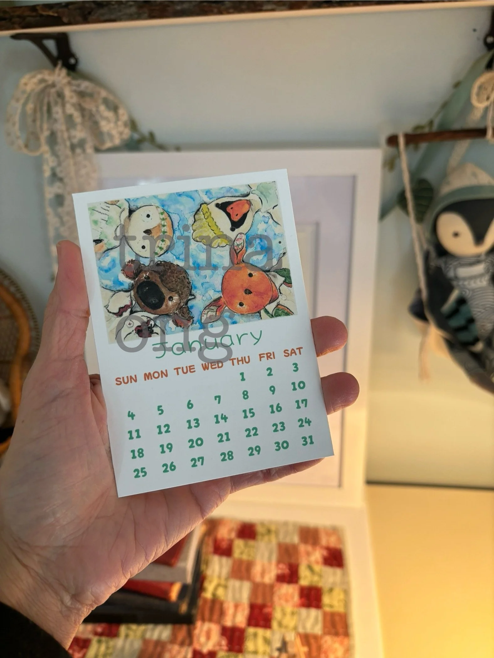 January 2026 Mini Calendar- Add-on Only