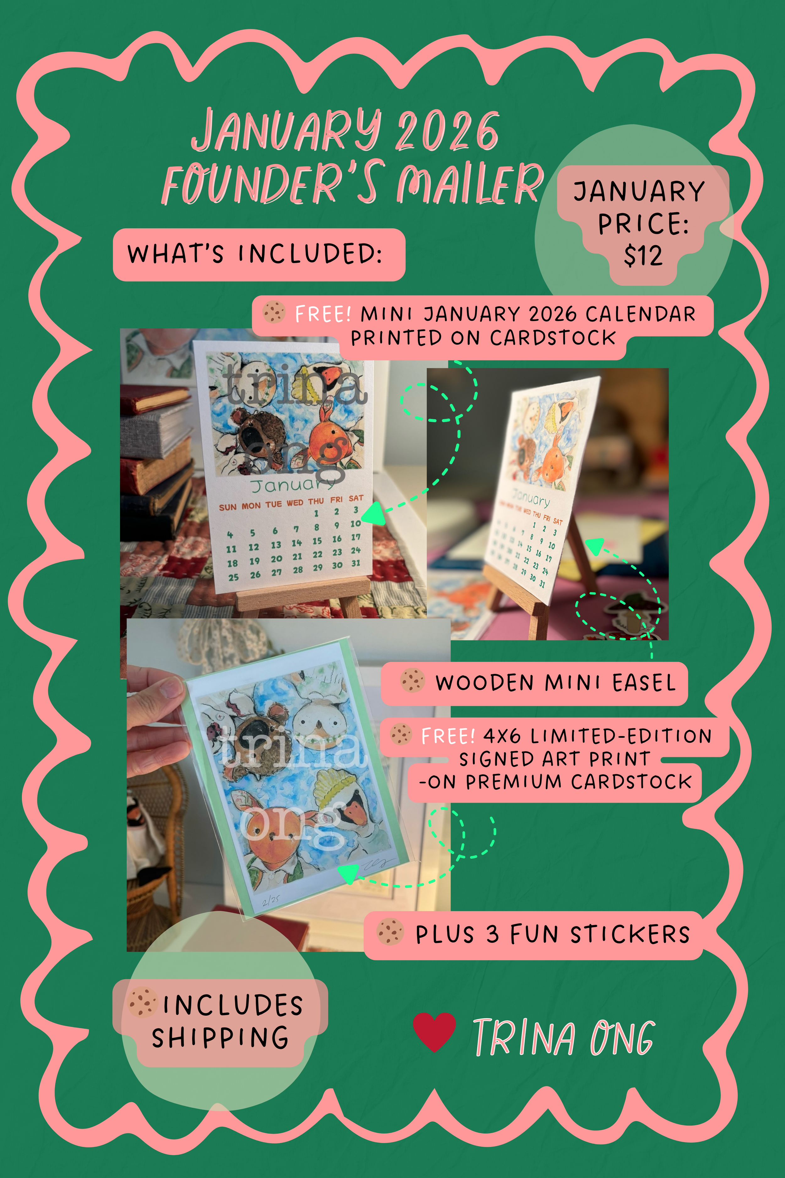 January Founder’s Mailer for Whimsy Snail Mail