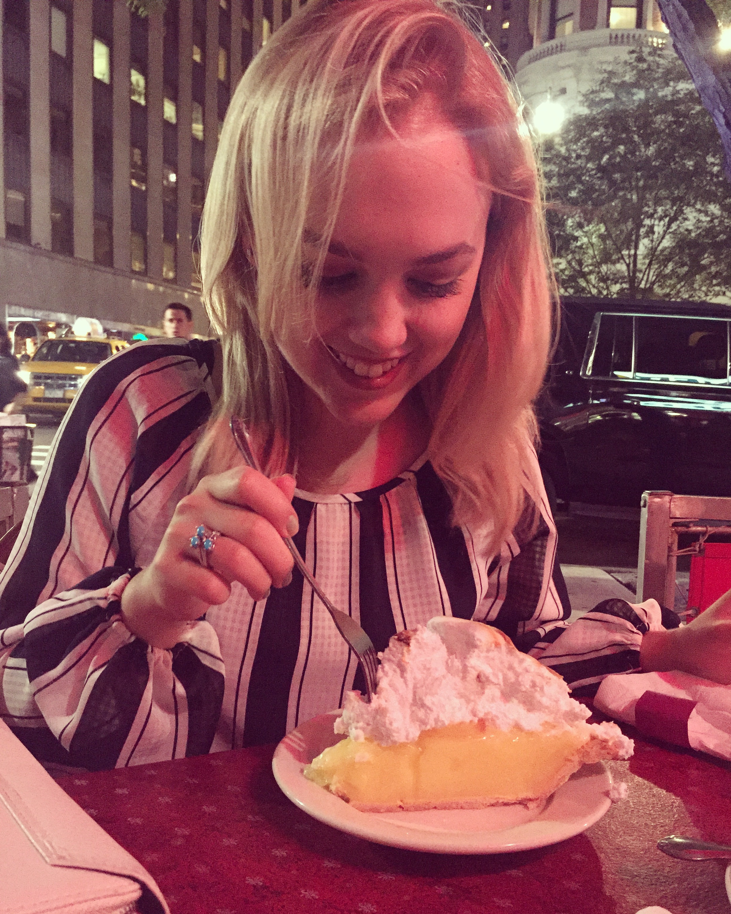 Applejack Diner, while it can be expensive, is one of my favorite spots in the city so far! If you find yourself near Columbus Circle at night, you can grab a seat outside under their awning...and a massive slice of pie. 