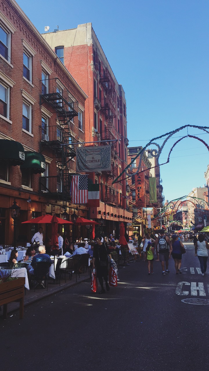 Little Italy is definitely reminiscent of Italy. The hosts stand out in the street to invite you to try their restaurant, and nearly every restaurant had outdoor seating. 