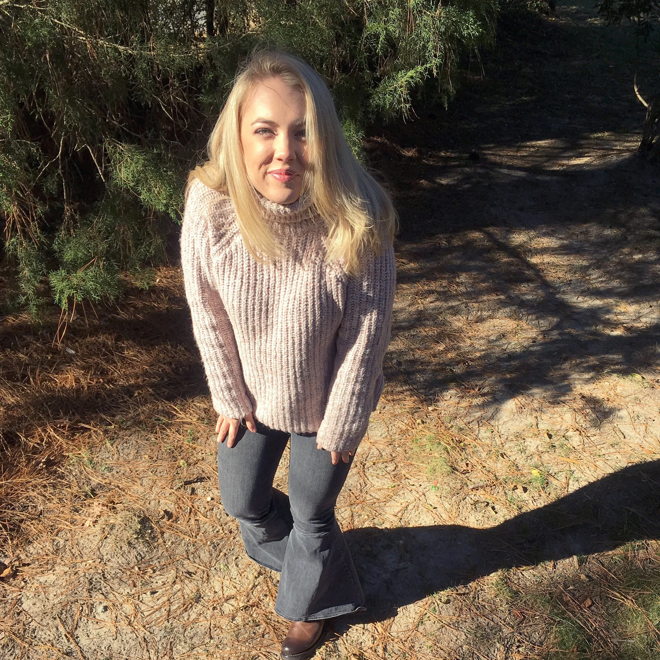 Abercrombie sweater , Frye boots , Free people jeans (very similar here ) P.S. The sweater and boots are now on sale!!