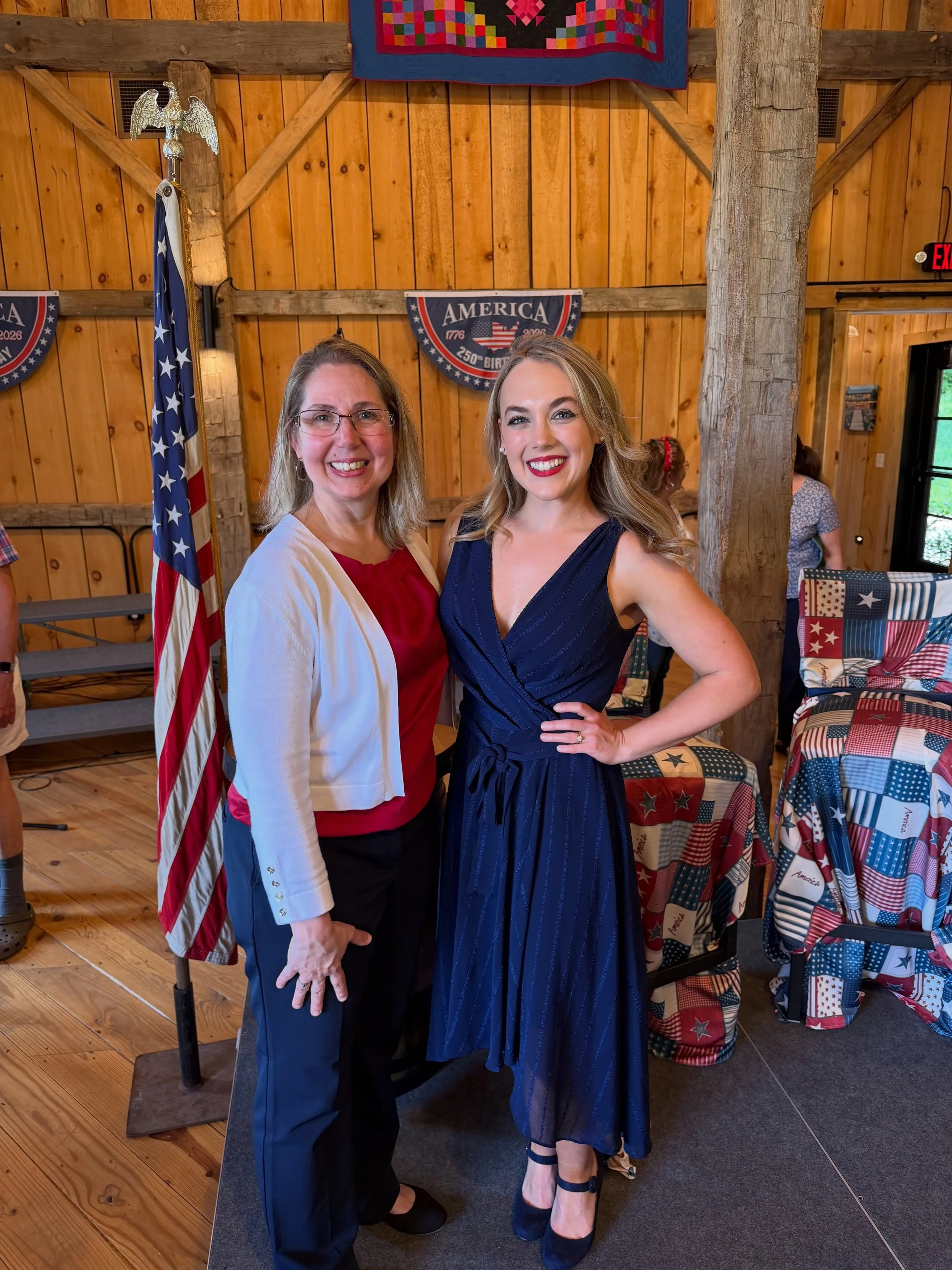 Thank you to Forward Township &amp; America 250 for having me at this afternoon&rsquo;s celebration! It was my honor to sing the Armed Forces Medley &amp; &ldquo;America the Beautiful&rdquo; for those in attendance! &amp;&amp;&amp; to reunite with on
