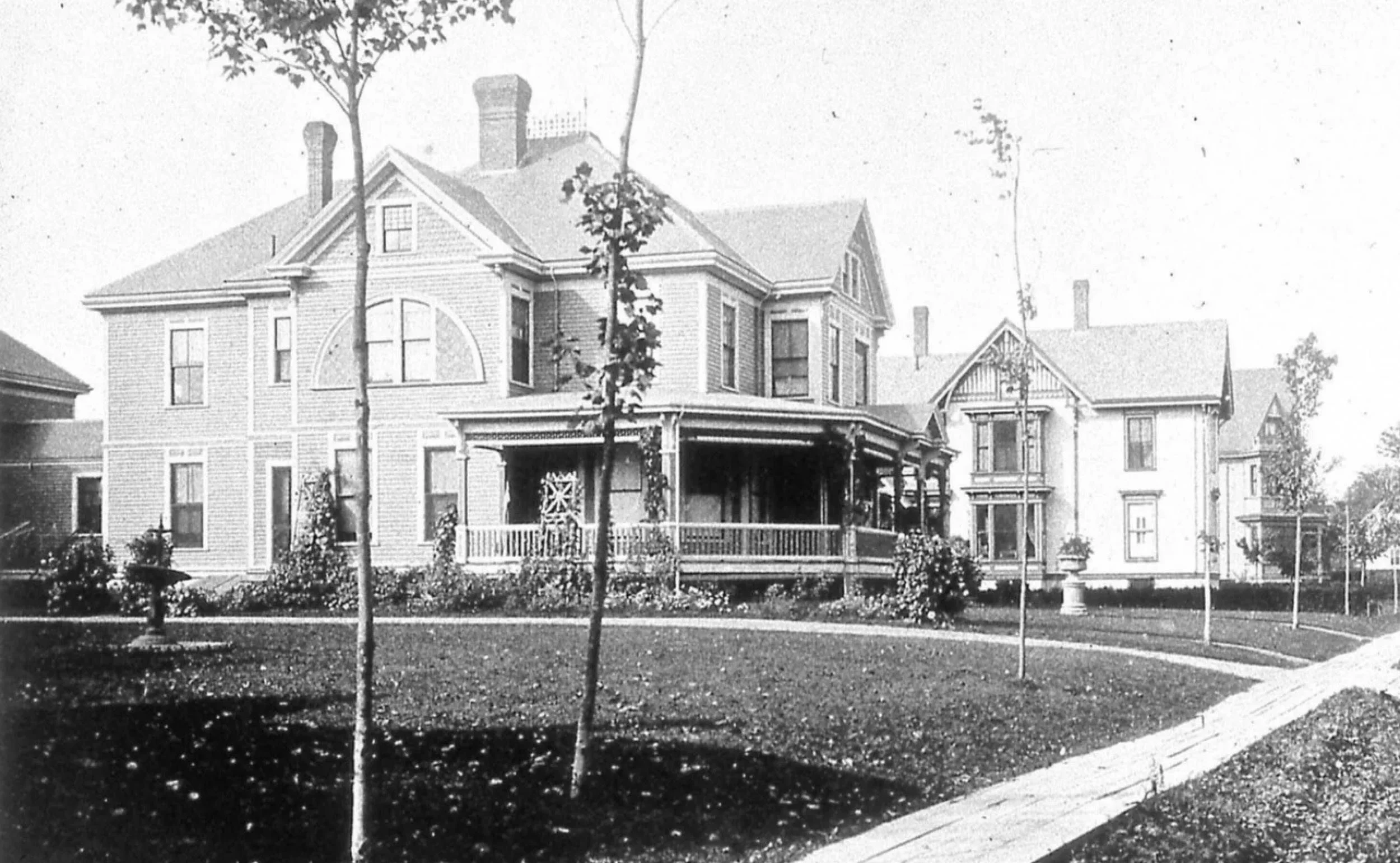 The house in the early 1890's, soon after construction