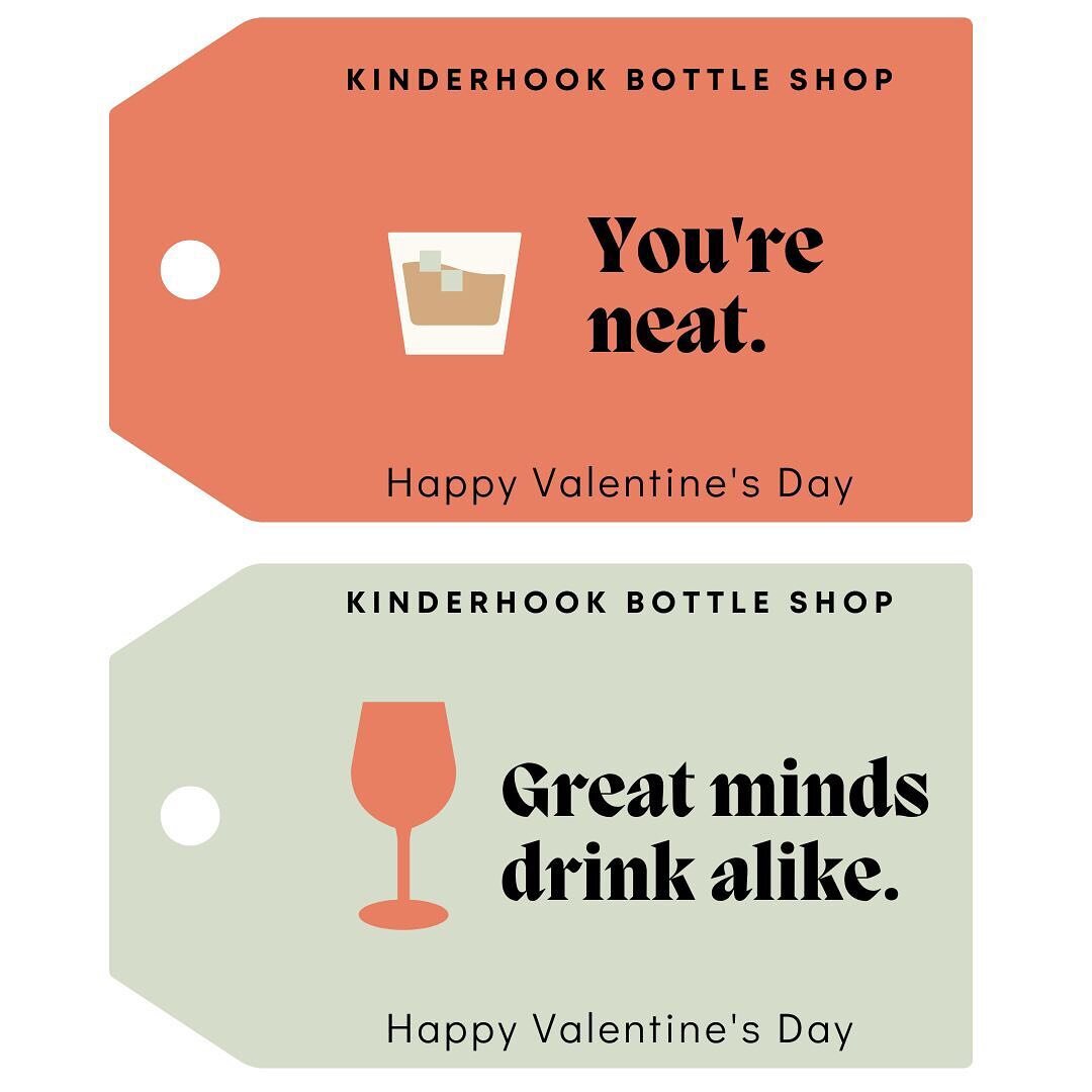LOVE &amp; HUMOR. Come grab a great bottle and one of these punny gift tags for someone special 💕