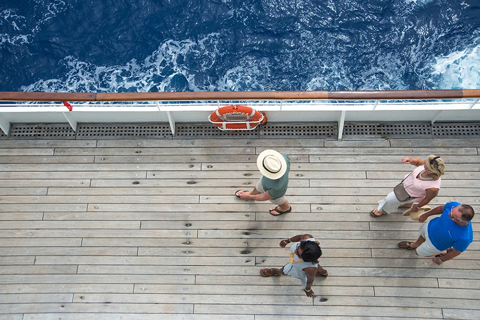 Wooden deck walkabout