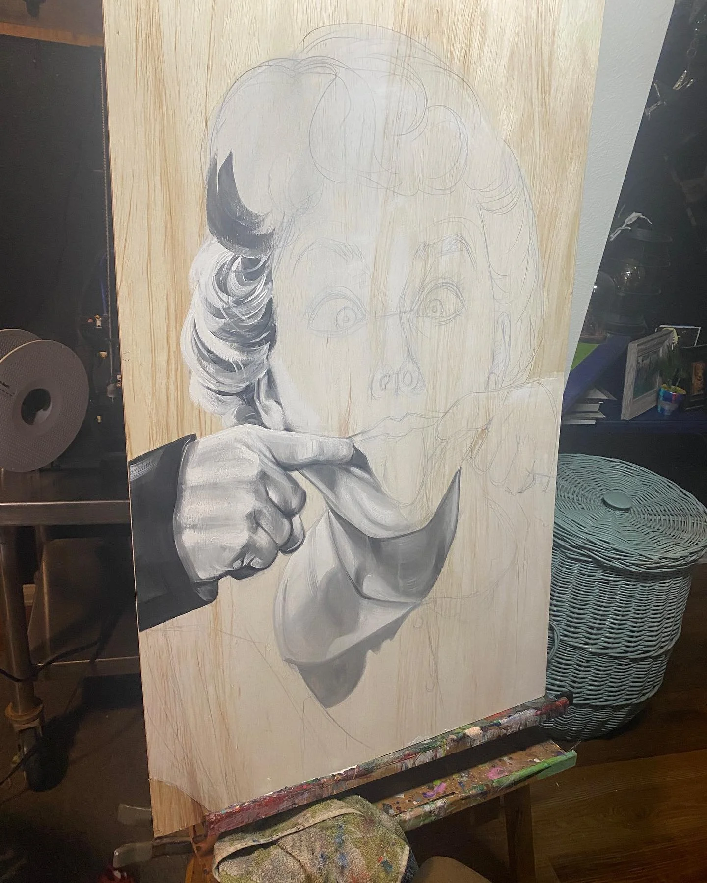 Painting bigger for the first time in a while. Nice to get a lull between memorial commissions. 😁