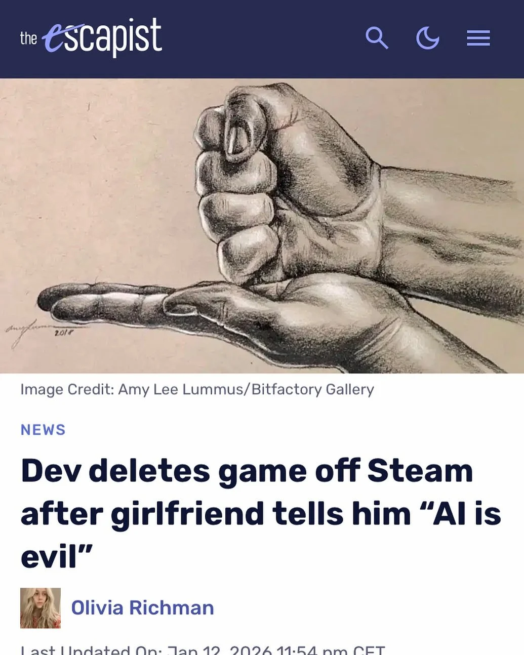 UPDATE: the author of this article and I spoke and we worked everything out. Thank you so much for feedback friends! 

So Bill @bitfactorygallery and I weren&rsquo;t contacted about use of this image. I TRULY appreciate the credit, but I&rsquo;d love