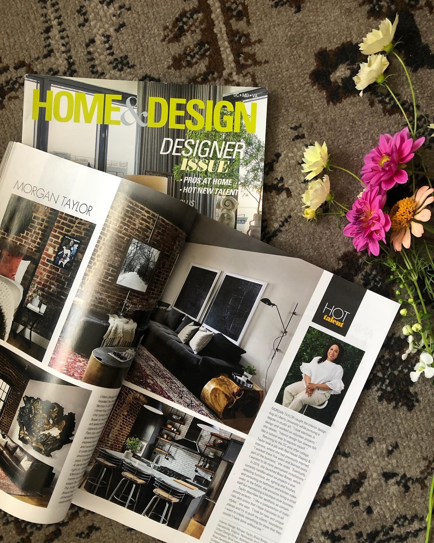 Summer highlight! Truly a treat to have my #helicopterfactory project featured in @homeanddesigndc Summer 2021 issue. It is a joy to be able express myself creatively everyday and I don&rsquo;t take that lightly. What an honor to be in such great com