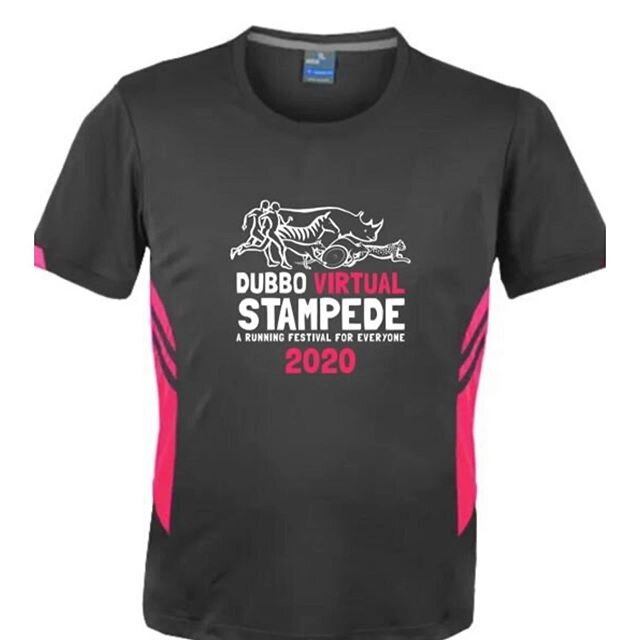 Have you seen our NEW LIMITED EDITION Merchandise 
Dubbo Virtual Stampede T-Shirt, Long Sleeve Running Shirt, Hoodies and Hats.
Register Now and order your Merchandise. First order is going in next week, just in time for Winter.
&ldquo;Socially Dista