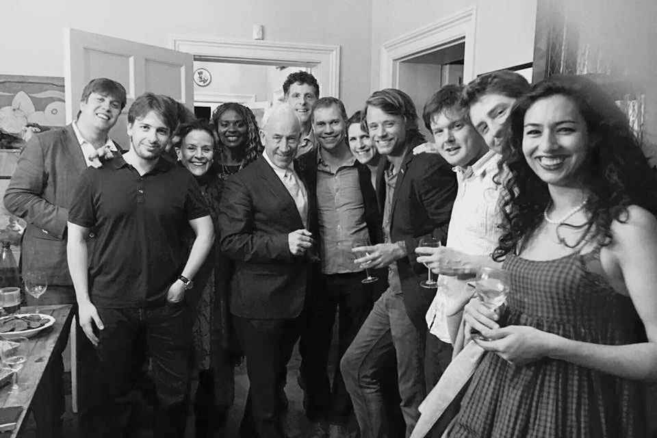 With Simon Callow and musicians after the successful launch of Conchord Festival 2016