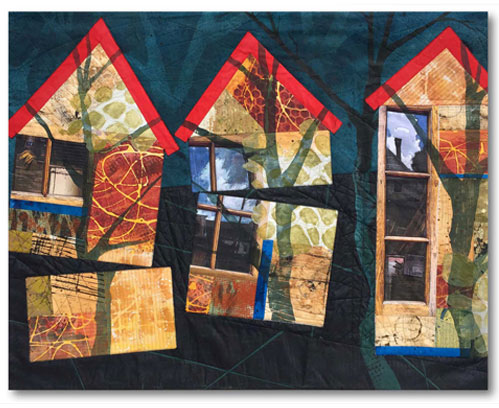  So it Will Not Break in Two” Textile Collage/Art Quilt, 42.5” x 32.5”