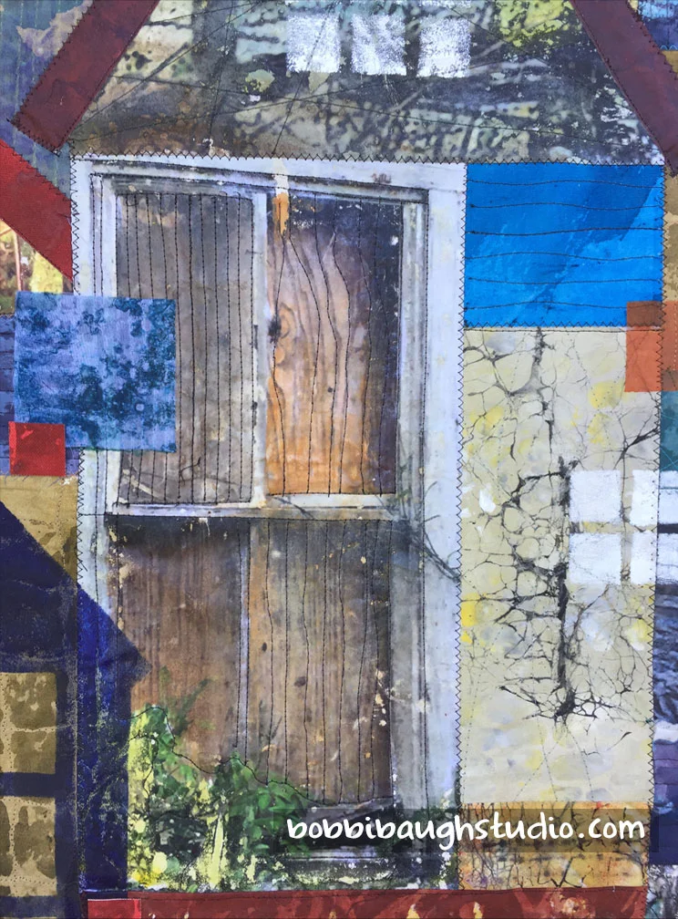 “Sometimes You Can’t See In,” (DETAIL) suggesting life that is hidden within the home. On my web site HERE.