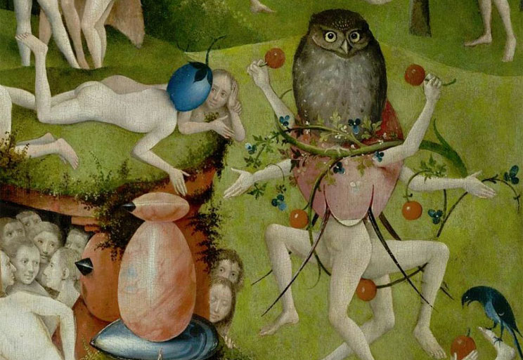 Detail, “Garden of Earthly Delights.” Hieronymous Bosch