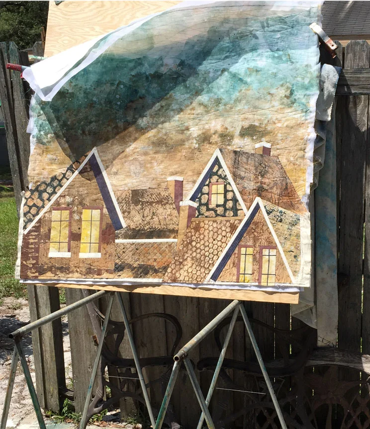 bobbibaughstudio-quilt-set-up-outdoors-for-spatter.jpg