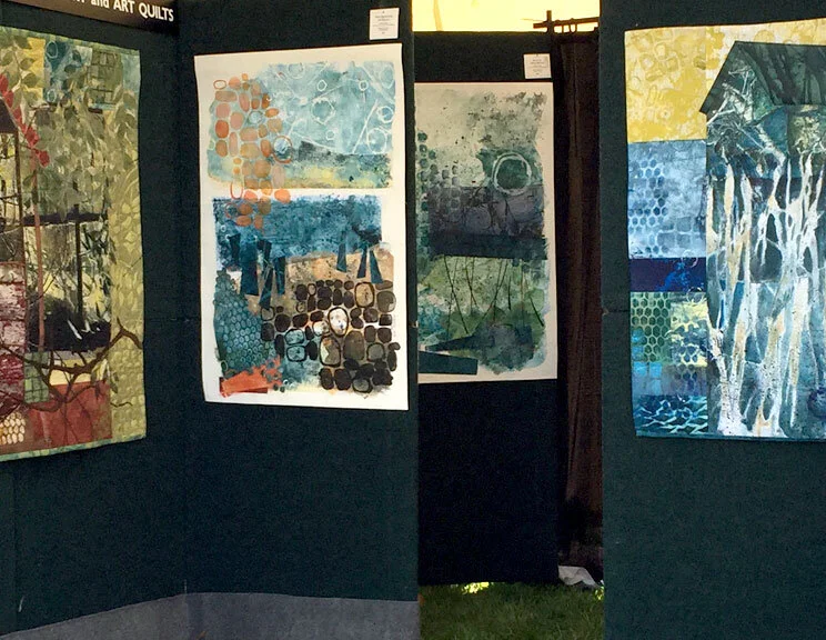 The works I displayed have a lot of color.