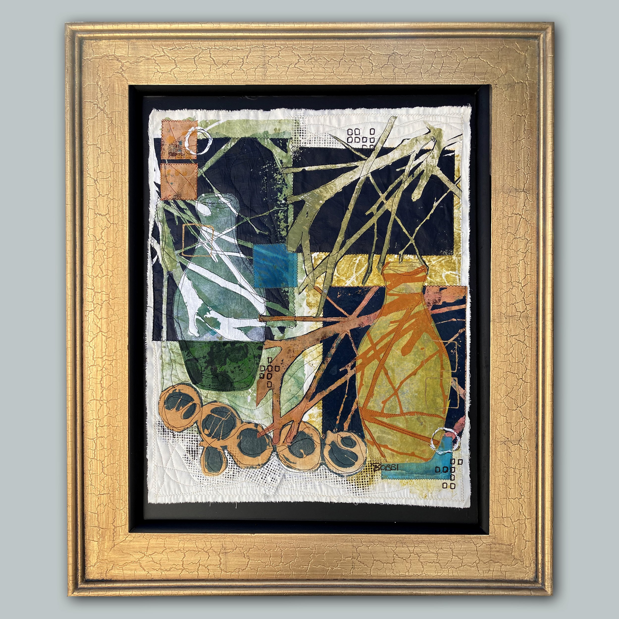 bobbibaughstudio-Gold-Framed-Still-Life-Intersections-Two-Bottles.jpg