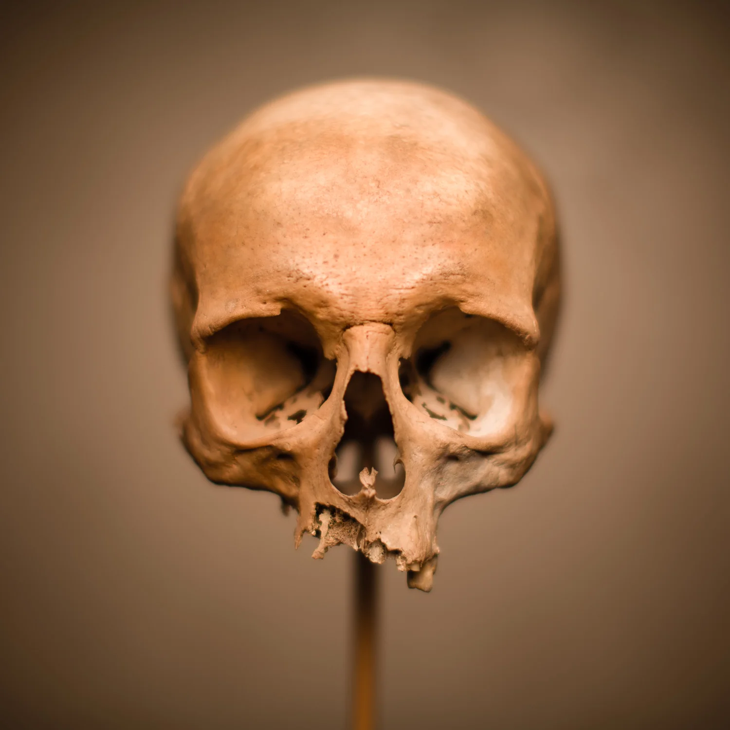 An organic photo: a skull
