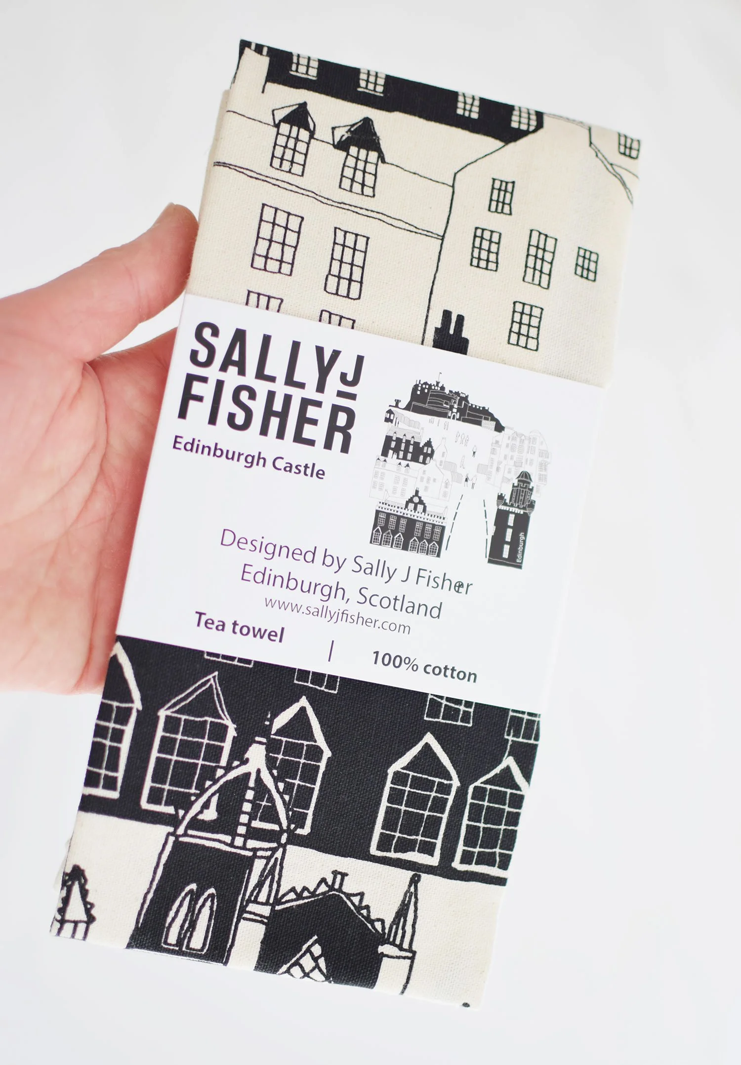 Edinburgh Castle tea towel