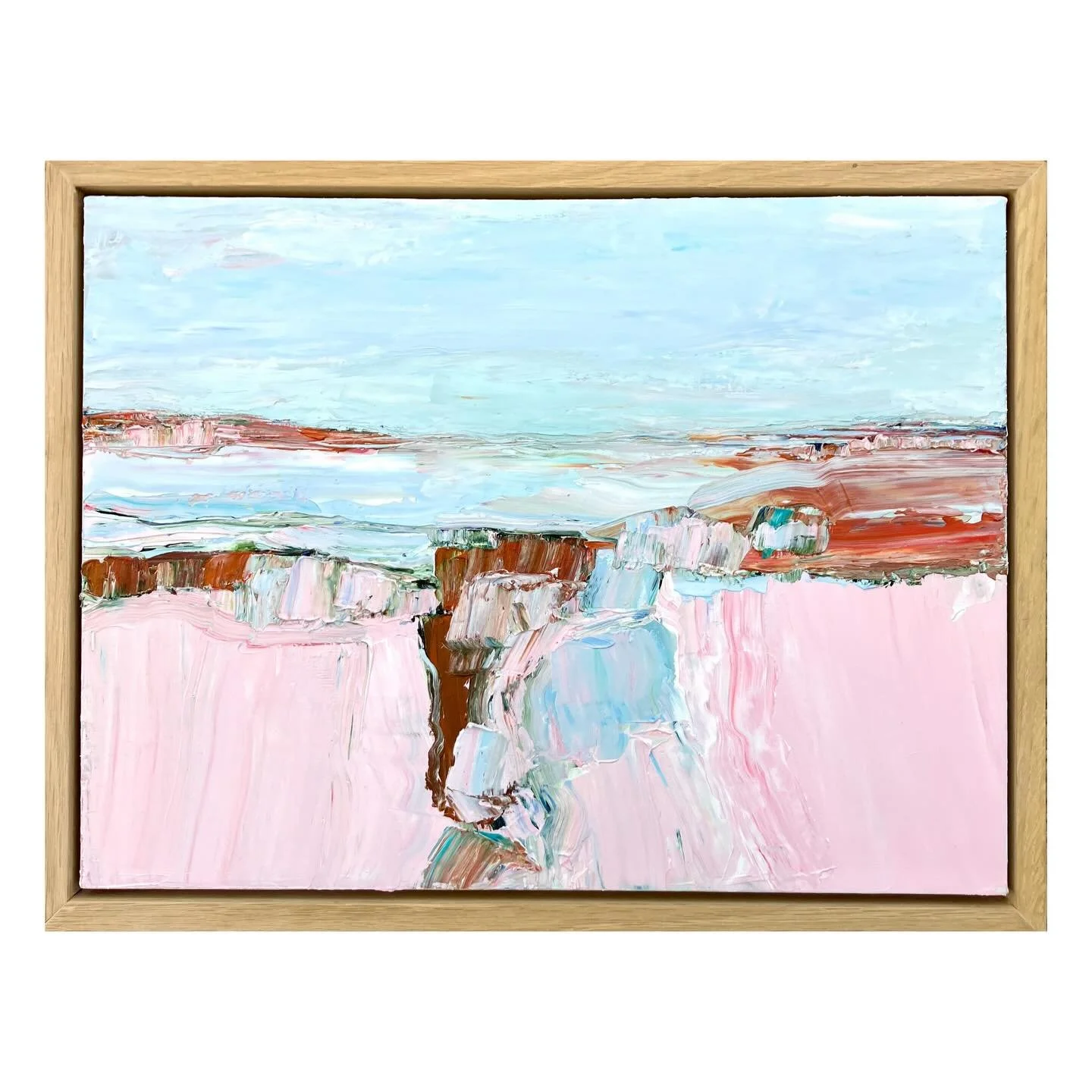 This is a new #coastalpainting for your home #artformodernhomes 😊 please send me a pm of interested. Scroll to see it framed. I&rsquo;ll be listing this one framed and ready to go on @artfinder on Monday. #scottishpainting #oceanpainting #establishe