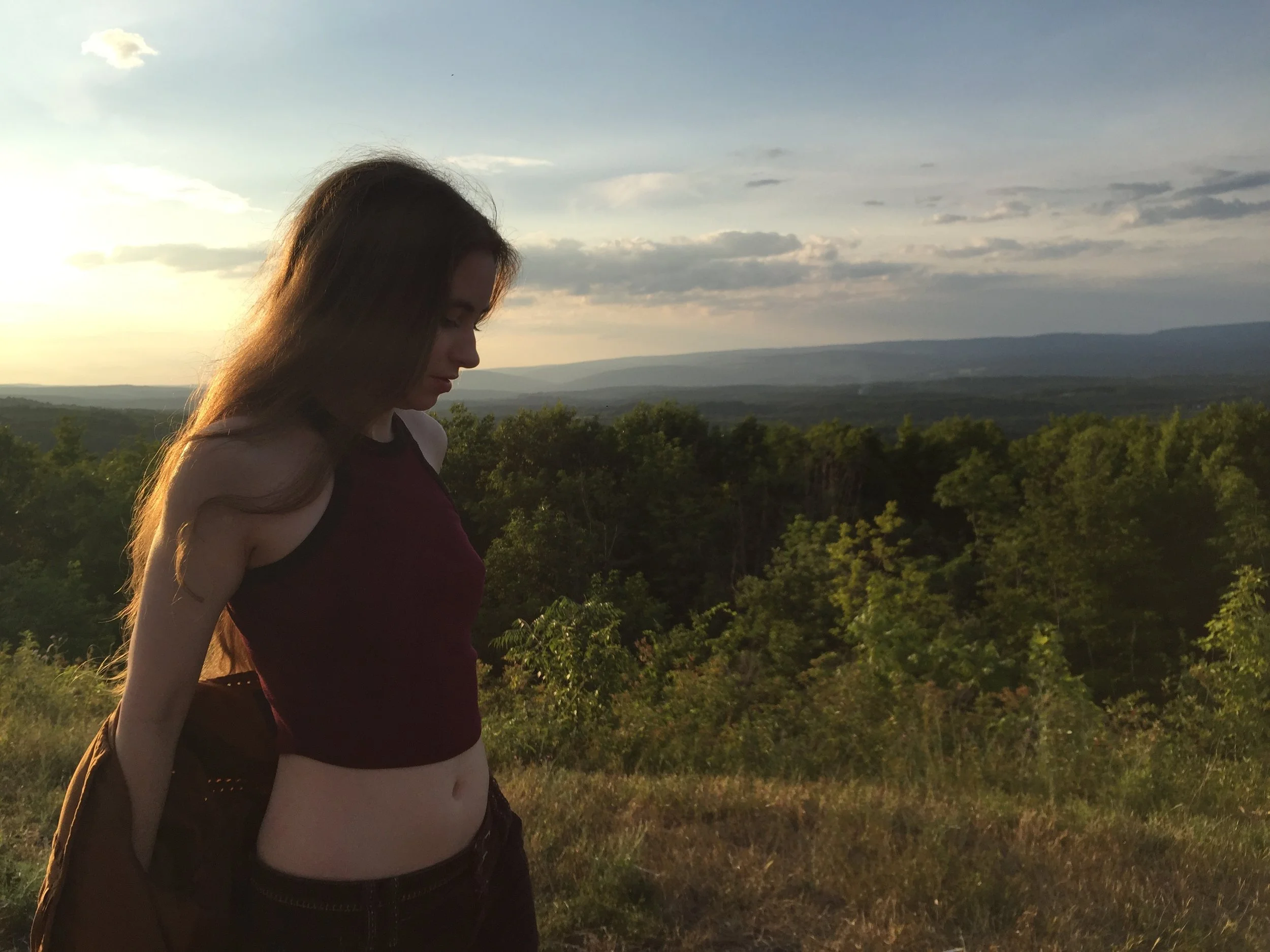 Joan Pope at Five State Lookout