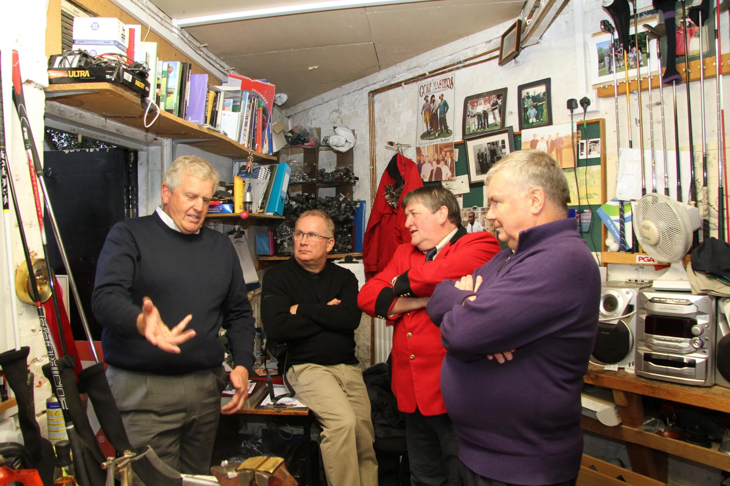 Monty in the Pro Shop