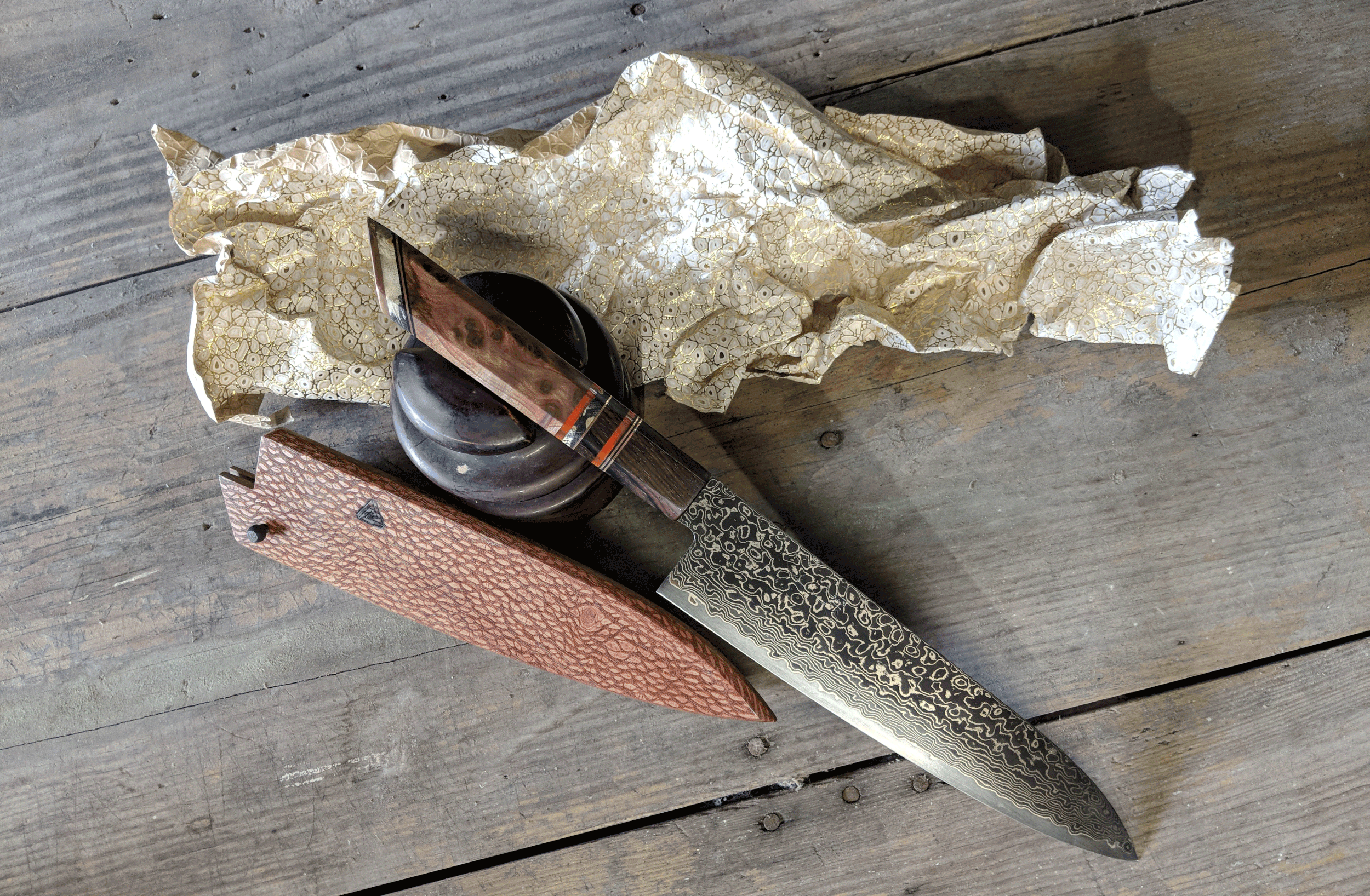 “A lot of the handles on the Japanese knives really don’t do the blade justice. So after seeing your work, I wanted something that was a real show stopper." - Joseph Curry
