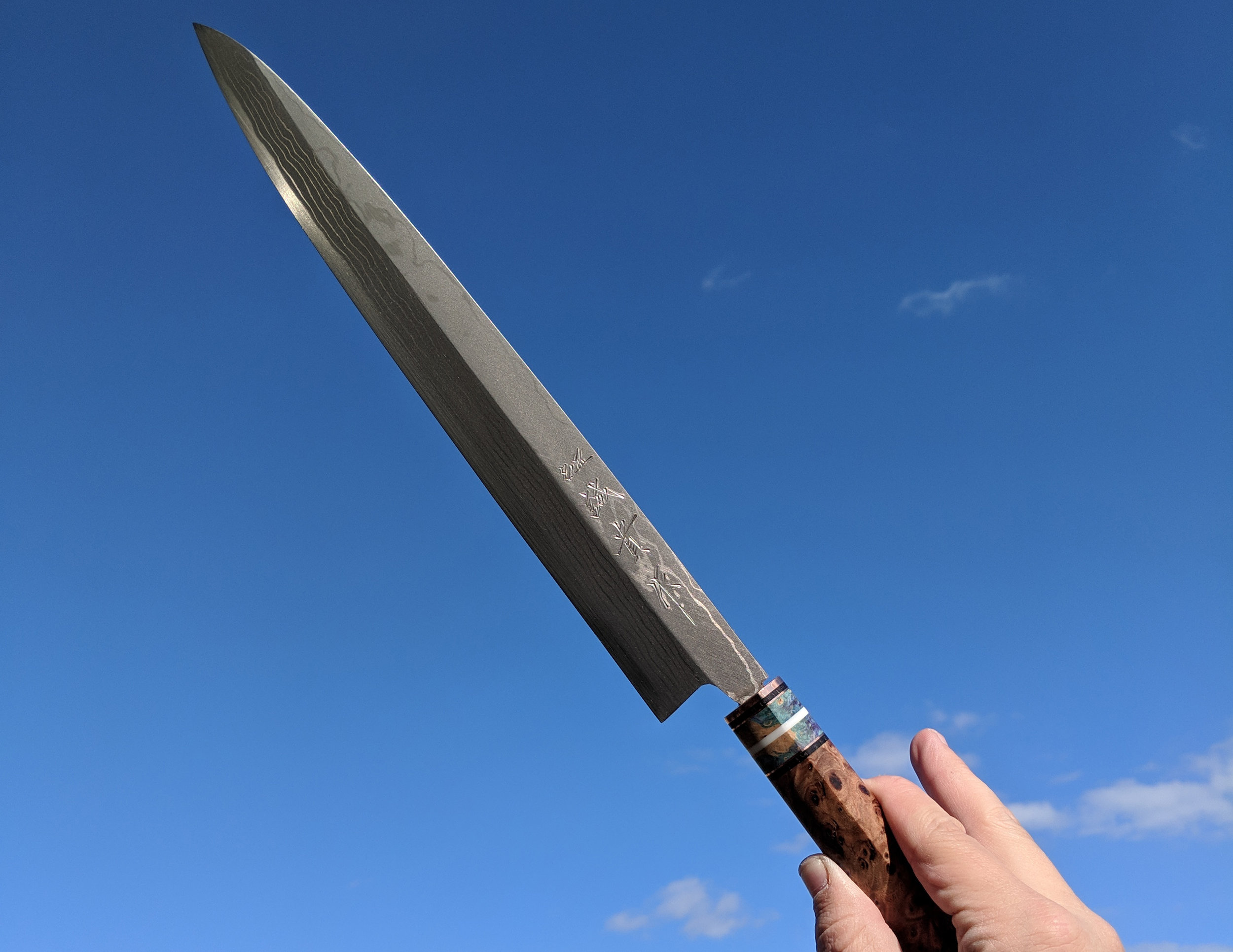 “Man! So my wife brought me the knife while I was cooking last night. She said she knew how excited I’d be because I’ve been going on about it. I basically stopped service to marvel at it, and insist everyone else marvel as well. I’m speechless t
