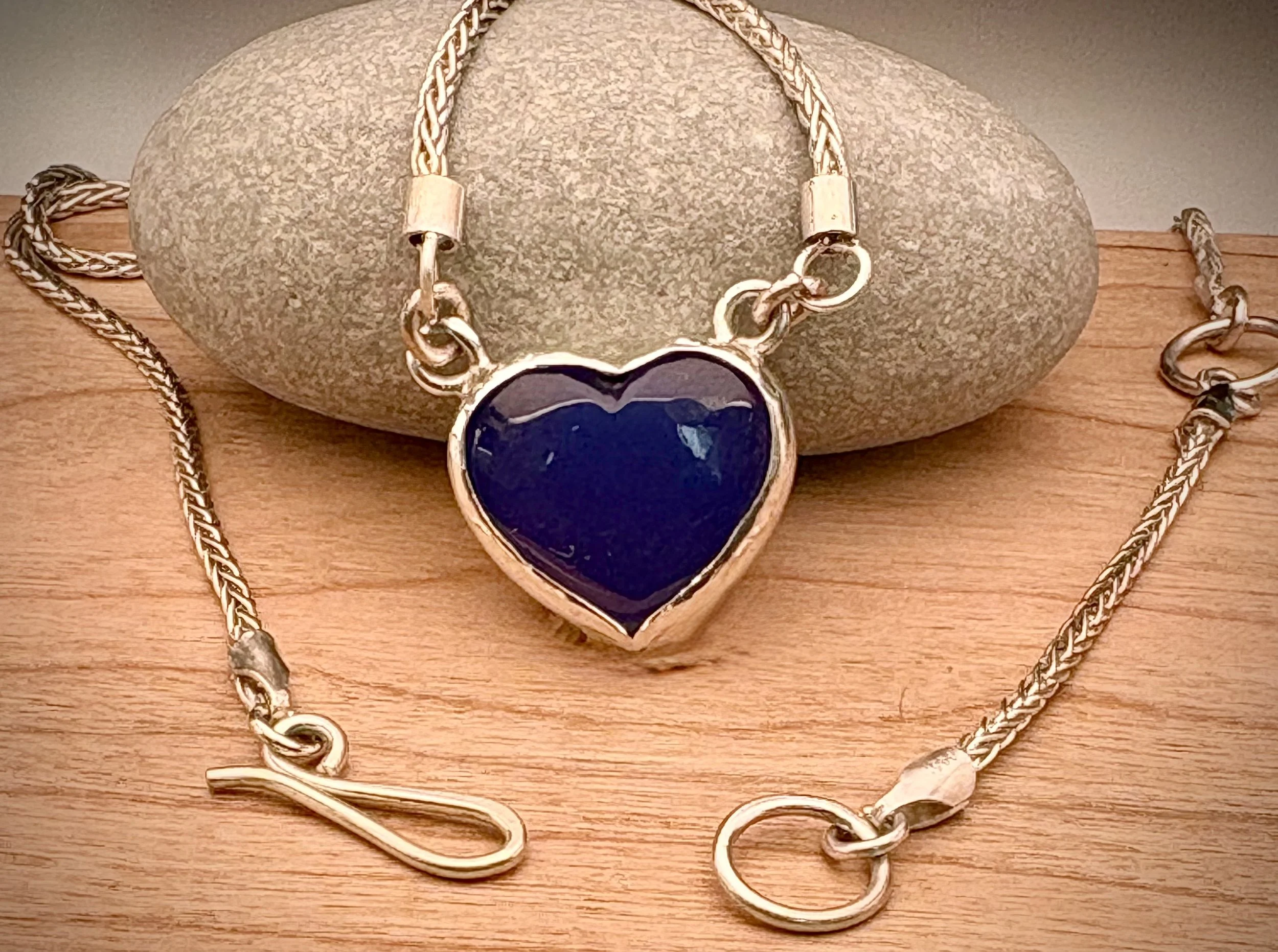 Heart Shape Chalcedony Pendant