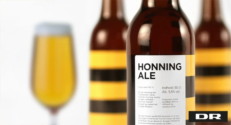 DR Honning Ale Label design