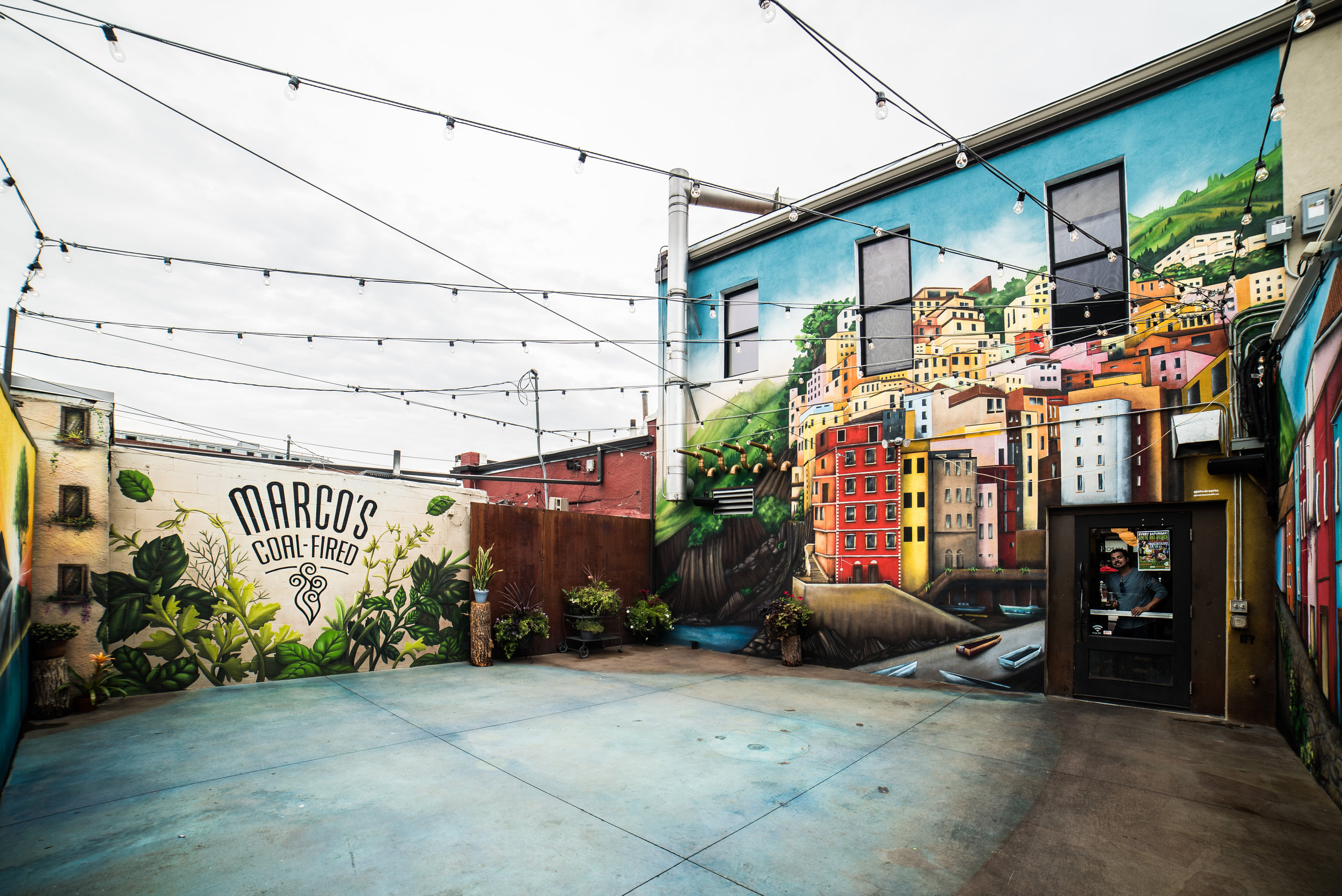 Stunning Mural at Ballpark painted by John Droplitz. Photo: Julie Moskow Photography
