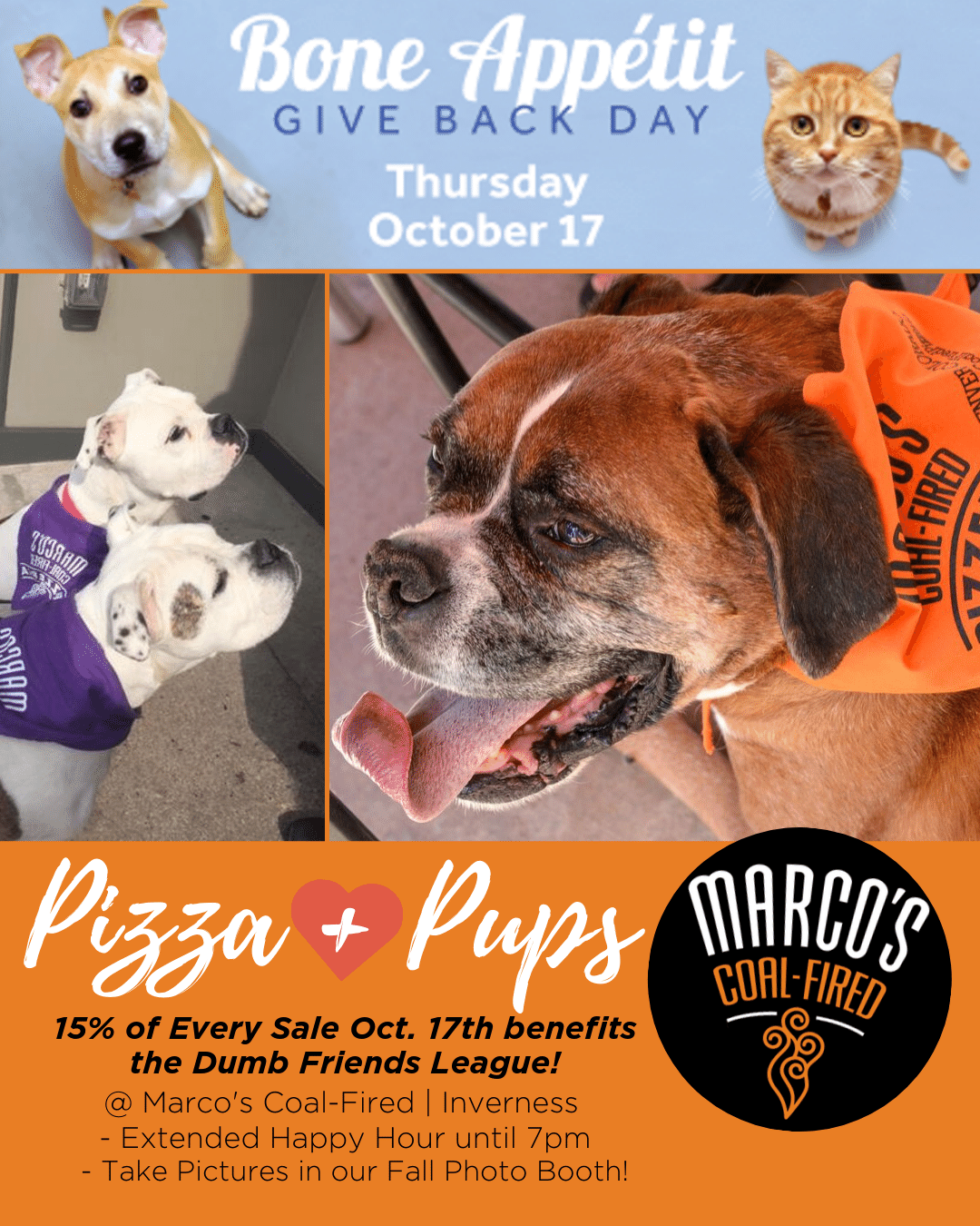 Extended Happy Hour Benefiting the Dumb Friends League of Denver - October 17th