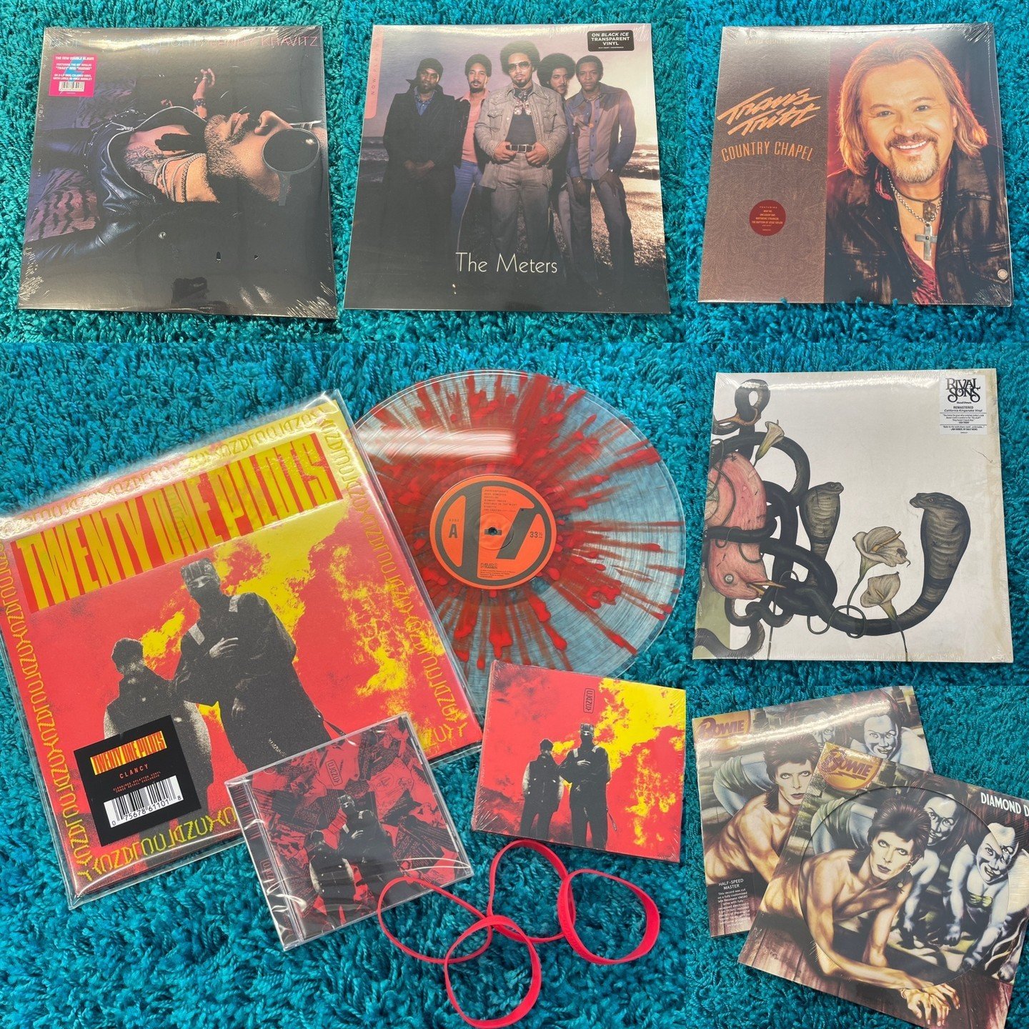 New Releases out Tomorrow, Friday 5/24!  Message us or comment below if you would like us to hold anything for you!
💥 #TwentyOnePilots - Clancy - We have a good amount of the indie exclusive vinyl!  All vinyl copies come with an exclusive bonus prin