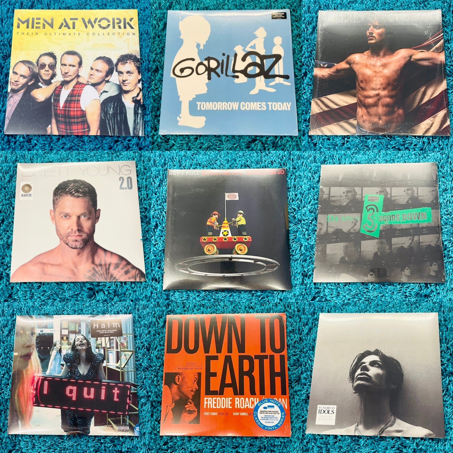 New Releases for Tomorrow (Friday 6/20)  Men At Work (Ultimate Collection), Gorillaz - Tomorrow Comes Today, Benson Boone - American Heart, Brett Young - 2.0, Gov't Mule - Revolution Come, Revolution Go,  3 Doors Down - The Better Life, Haim - I Quit