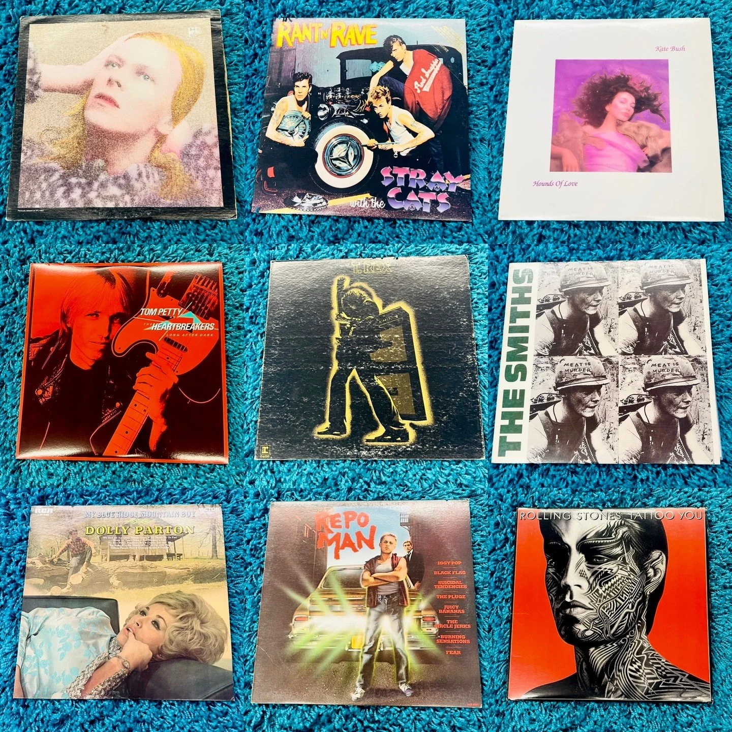 Used New Vinyl hitting the bins today!  David Bowie, Stray Cats, Kate Bush, Tom Petty, T.Rex, The Smiths, Rare Dolly Parton, Repo Man Soundtrack, The Rolling Stones and more!  Open Today until 6PM!