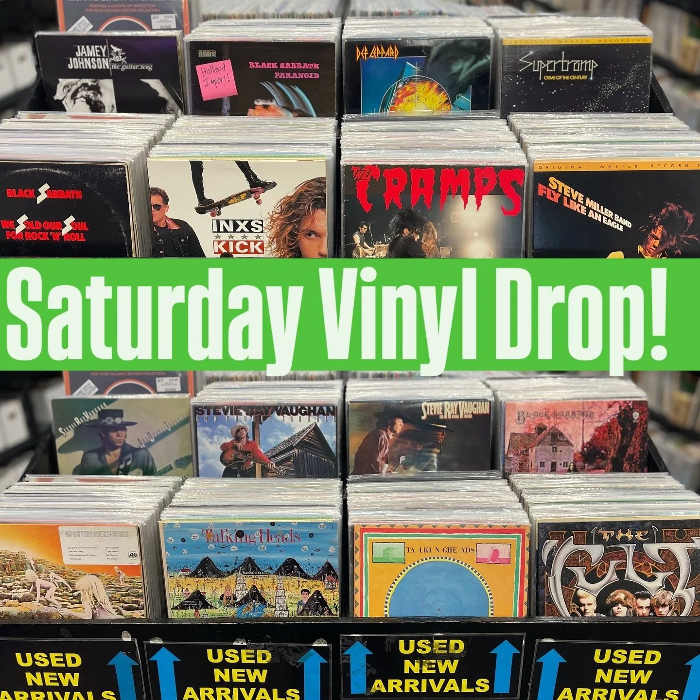 We have another awesome Used Vinyl Drop for your Saturday!  All these great titles hit the bins when we open at noon on Saturday!  We are doing a used vinyl drop on Sunday this weekend too, stay tuned for that!  All these titles are First Come First 