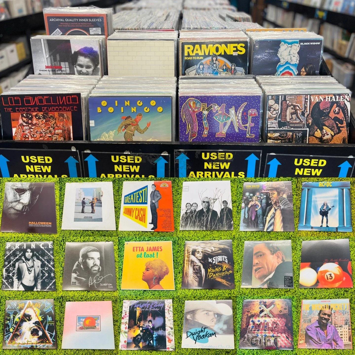 We have another great batch of pre-owned vinyl going out for your Saturday record shopping!  Check These Out!  Josh Rouse, Pink Floyd, The Ramones, Black Widow, Los Angelinos Compilation, Oingo Boingo, Prince, Van Halen, Halloween OST, Johnny Cash, T