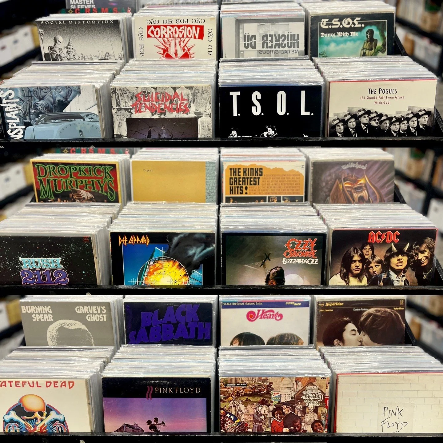 We have a ton of great used titles hitting the bins for your Saturday!  Tons of Hard to find Punk &amp; Metal titles!  Most are originals!  Social Distortion, Corrosion Of Conformity, Husker Du, TSOL, Transplants, Suicidal Tendencies, The Pogues, Dro