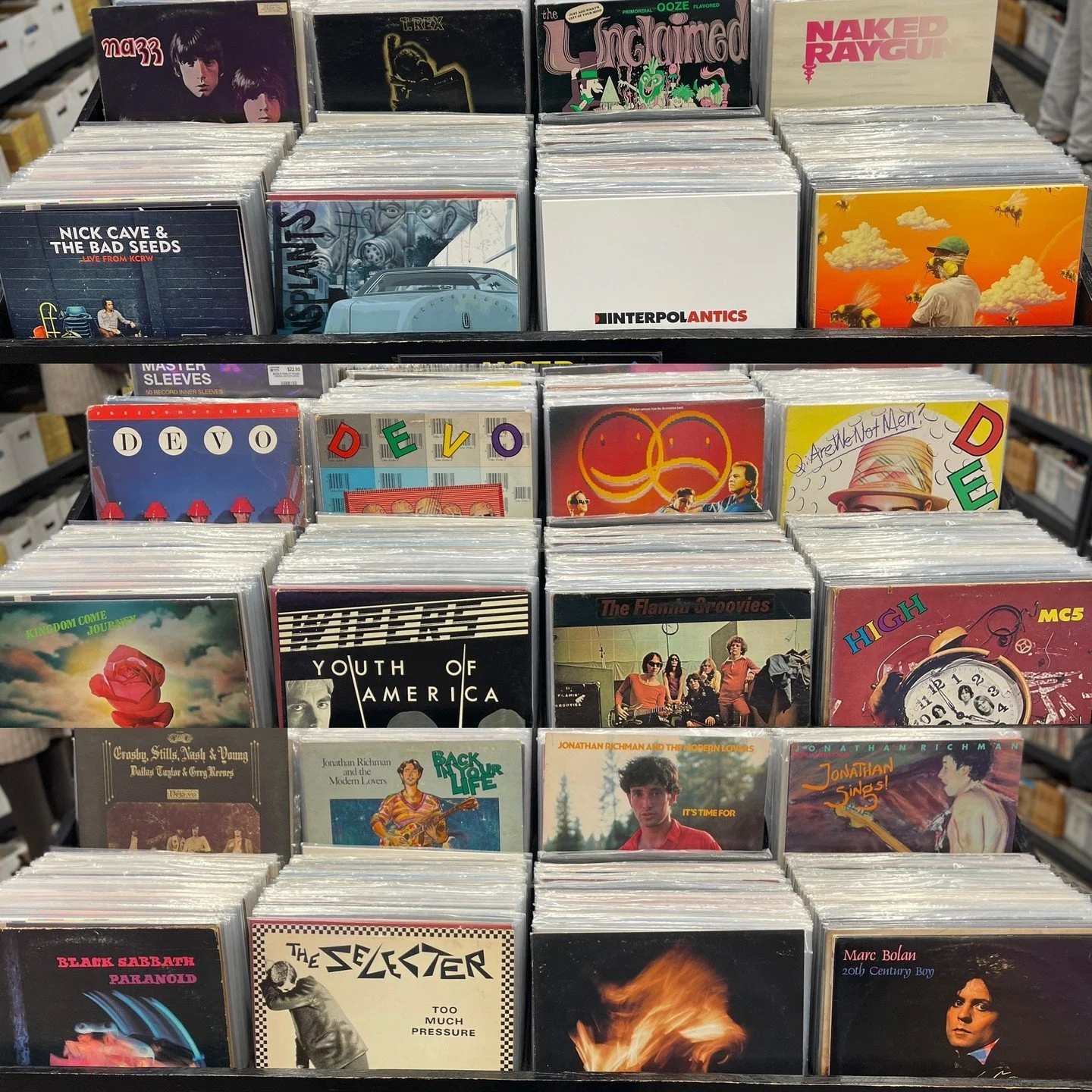We have a great mix of titles going out Saturday!  Check these out!  Nazz, T. Rex, The Unclaimed, Naked Raygun, Nick Cave and The Bad Seeds, Transplants, Interpol, Tyler The Creator, Lots of DEVO, Kingdom Come (Import), Wipers (SUPER RARE OG), Orig. 