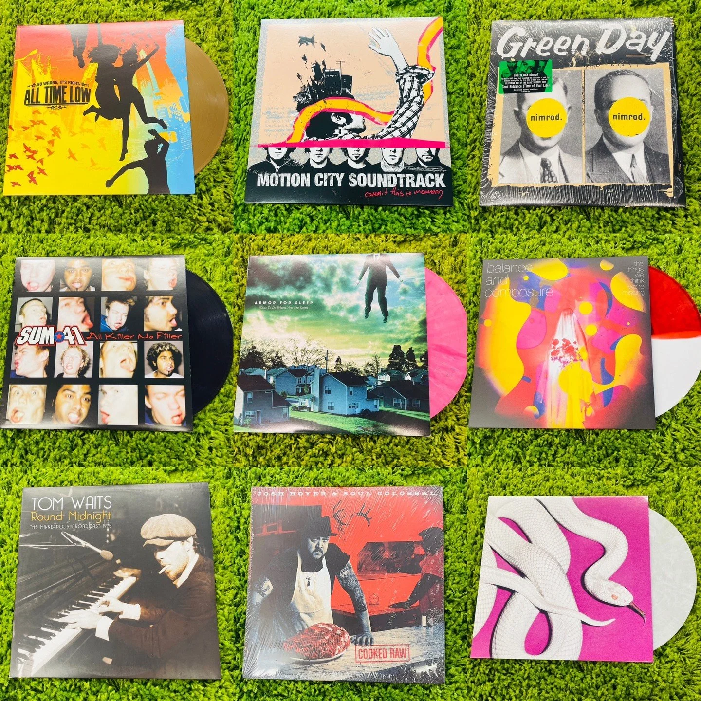 Used New Arrivals going out today!  All Time Low, Motion City Soundtrack, Green Day, Sum 41, Armor For Sleep, Balance And Composure, Tom Waits, Josh Hoyer (Still Sealed), and Deftones!