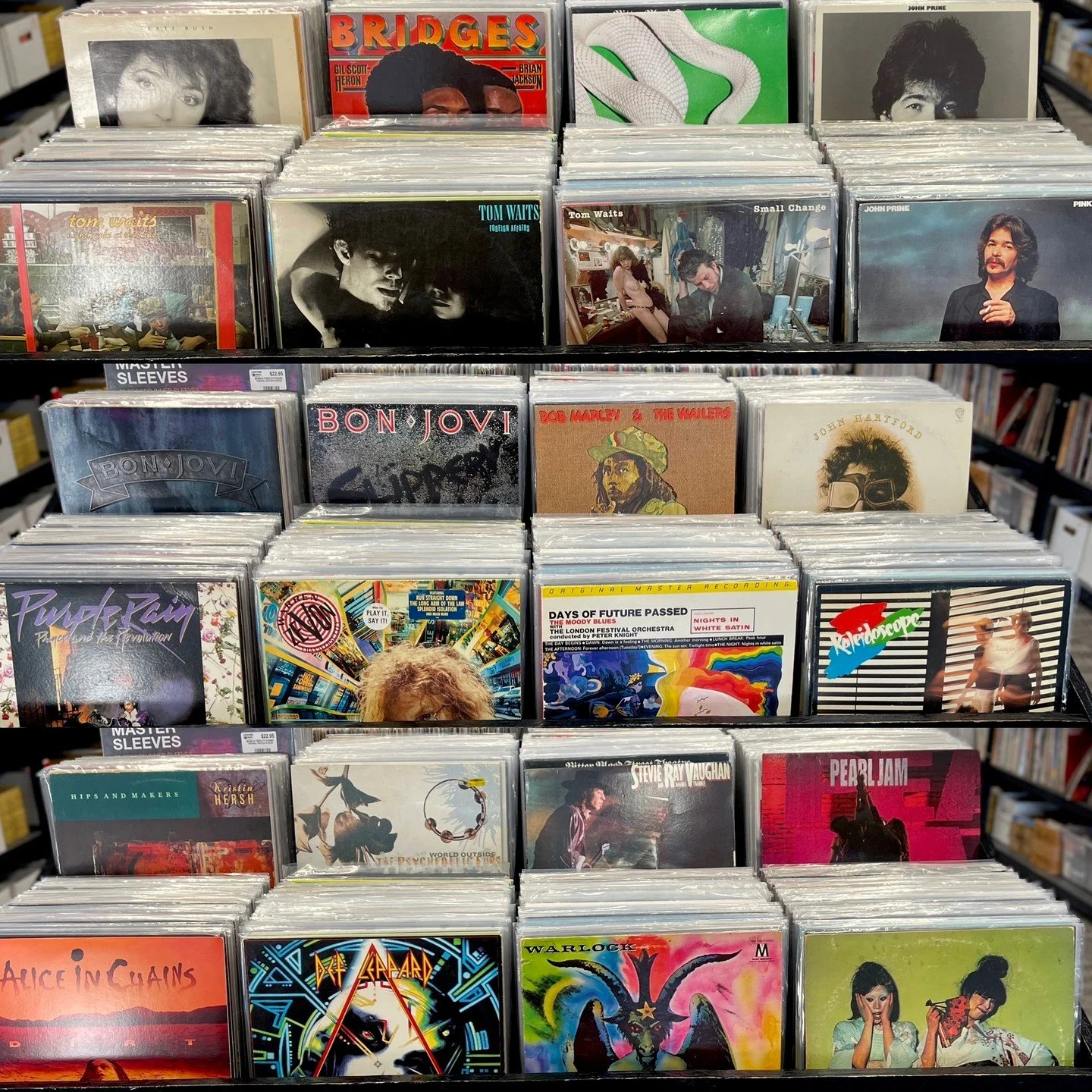 Lots of great new arrivals going out for Valentine's Day weekend!  Kate Bush, Gil Scott-Heron &amp; Brian Jackson, Deftones (Ltd Mint Green Vinyl), Lots of John Prine and Tom Waits, Bon Jovi, Bob Marley, John Hartford, Prince, Warren Zevon, Moody Blu