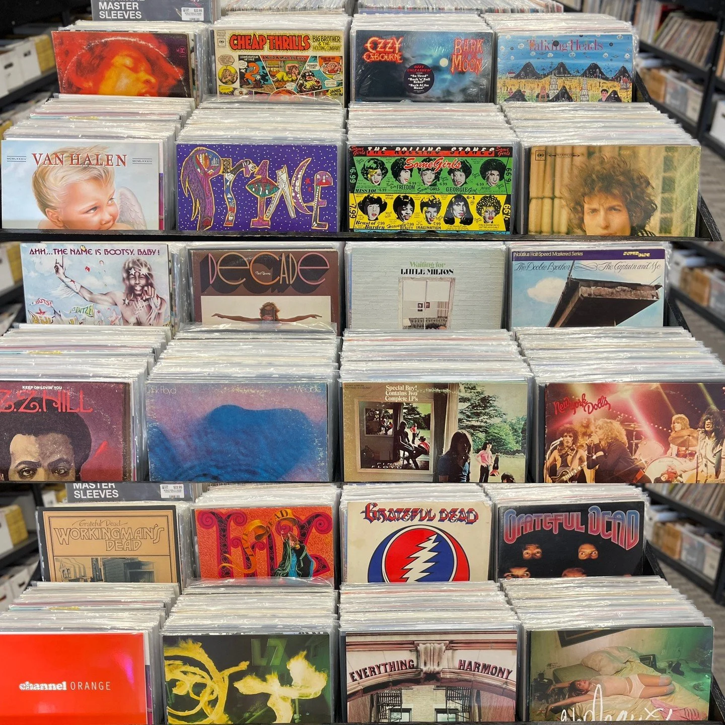 Lots of great used new arrivals going out tomorrow (Saturday)  Jimi Hendrix, Big Brother &amp; The Holding Company, Ozzy, Talking Heads, Van Halen, Prince, Rolling Stones, Dylan, Bootsy Collins, Neil Young, Little Milton, Doobie Brothers (Superdisc),